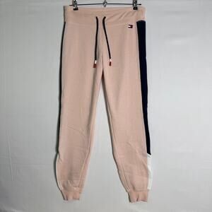 Tommy Hilfiger Sport Jogger Womens S Pink‎ Colorblock Sweatpants